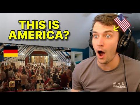 American reacts to Oktoberfests in AMERICA