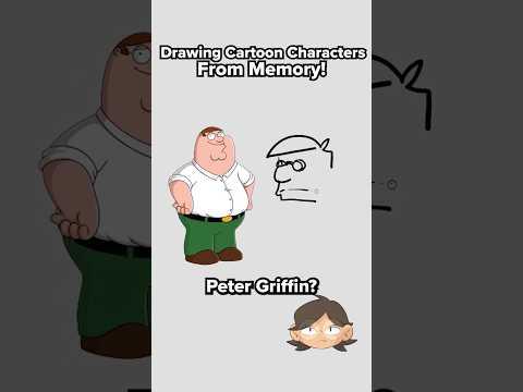 Artist Draws Cartoon Characters from Memory #cartoon #art #drawing #memory #character #funny