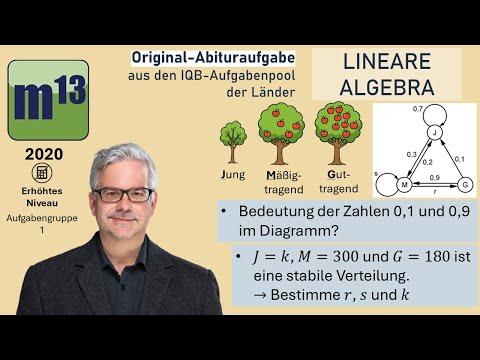 Abitur-Aufgabe: 2020 - LINEARE ALGEBRA - OHimi - erhöhtes Niveau - Aufgabengruppe 1
