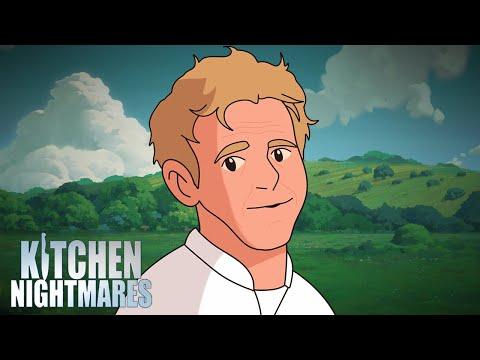 gordon ramsay in ghibli art style but i drew it myself | Full Episodes | Kitchen Nightmares