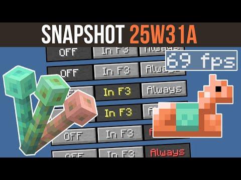 New Lightning Rods, FPS Meter & Golems | Snapshot 25W31A