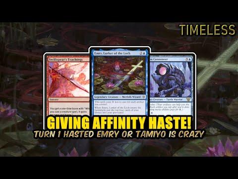 Giving Haste The Easy Way In Affinity! | Timeless BO3 | MTG Arena