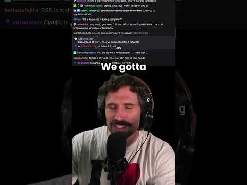 CSS isn't a programming language