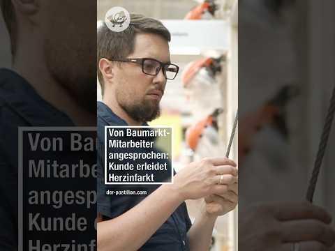 Von Baumarkt-Mitarbeiter angesprochen: Kunde erleidet Herzinfarkt