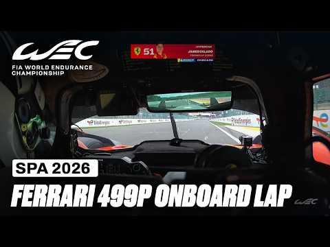 Onboard Lap Ferrari 499P Hypercar | TotalEnergies 6 Hours of Spa 2026 | FIA WEC