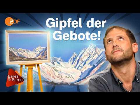 Battle um Schweizer Alpen: Preis für Ölgemälde erklimmt schwindelerregende Höhen | Bares für Rares