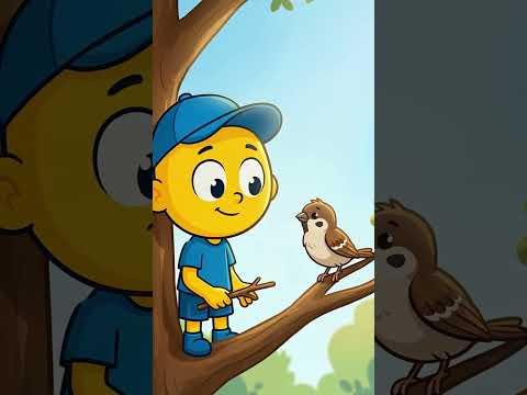 Bimo Feeds a Bird 🐦💛 #bimo #cartoon #bimoonline