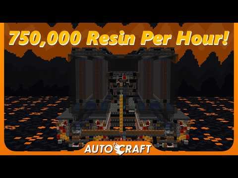Making The Fastest Resin Farm In Minecraft! (AutoCraft ep.150)