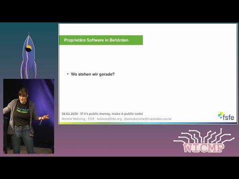 WICMP11 - Ein Framework für digitale Souveränität: "Public Money? Public Code!"