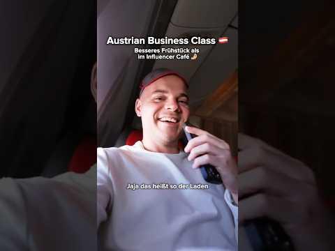Austrian Business Class Frühstück 🔥🔥 #shorts