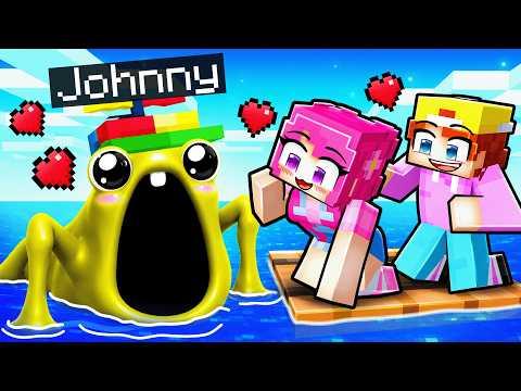 I Pretended to be BABY SEA EATER on a One RAFT!