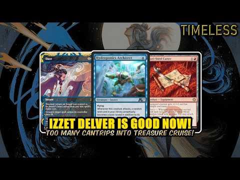 Delver Stonks Are Up With Daze & Hydroponics! | Izzet Delver | Timeless BO3 | MTG Arena
