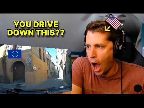 American Impressed by European Driving NARROW roads!