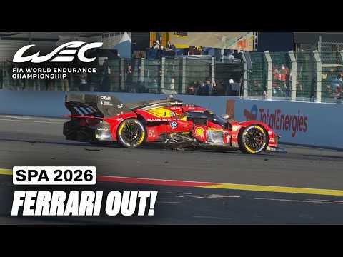 Pier Guidi OUT After Late Race Contact at Spa | TotalEnergies 6 Hours of Spa 2026 | FIA WEC