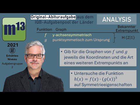 Abitur-Aufgabe: 2021 - ANALYSIS - OHimi - erhöhtes Niveau - Aufgabengruppe 2