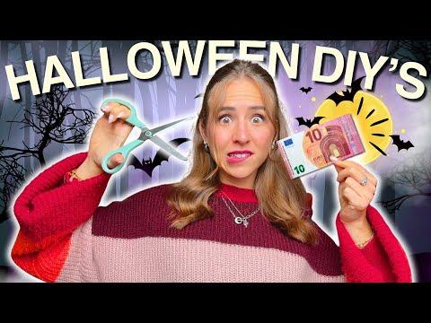 HALLOWEEN DIYS  UNTER 10€! 🕷️🎃 Snacks & Deko für Halloween selber machen!