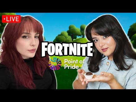 Playing Fortnite w @itsgabibelle until we raise 10K for Point of Pride!!