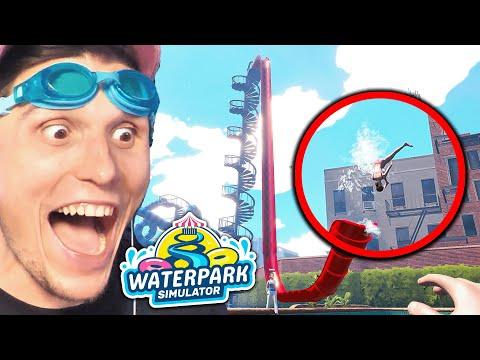 Ich baue die NEUE HOCHHAUS RUTSCHE im Wasserpark Simulator (NEUES UPDATE)