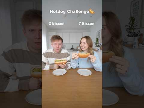 Hotdog Challenge endet schmerzhaft😩🌭 | Echtso #shorts