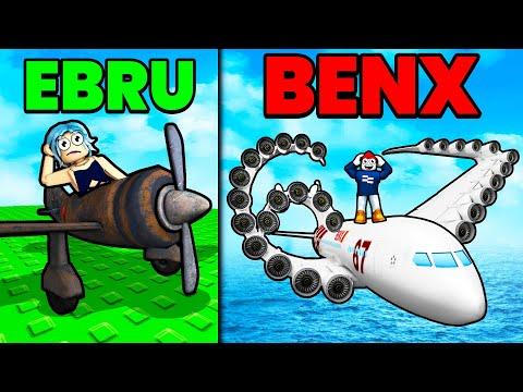 EBRU NOOB FLUGZEUG gegen BENX BOEING FLUGZEUG BUILD BATTLE in Roblox