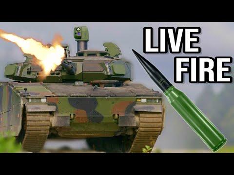The CV90 35mm Cannon Live Firing - POWERFUL PENETRATION