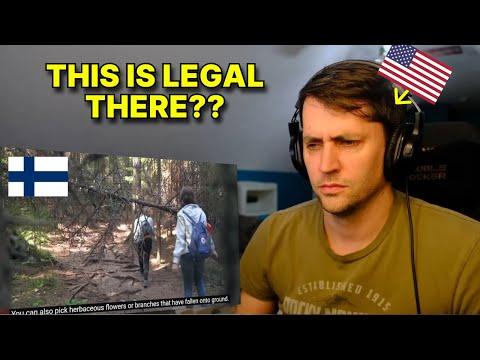 American reacts to Everyman's rights in Finland (a right Americans DON'T have)