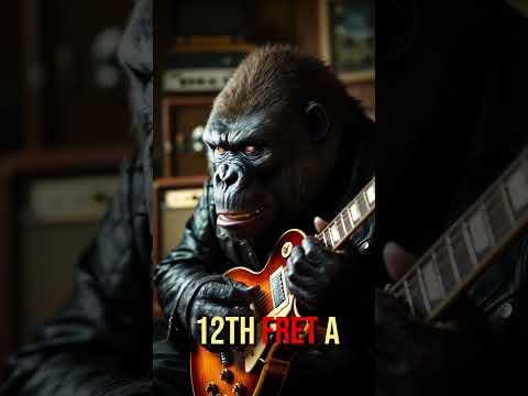 The HARDEST guitar chord vs AI gorilla!  #GuitarChallenge #guitarlesson #guitarchords