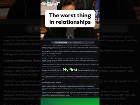 The worst part of relationships