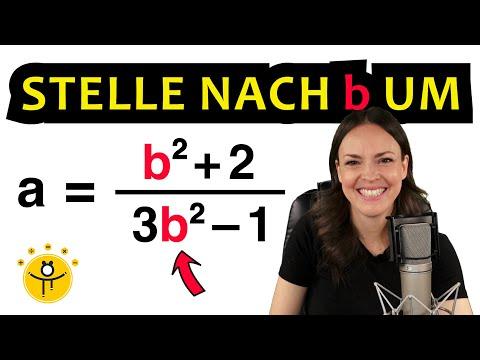 Stelle die Formel nach b um! – Variablen auflösen