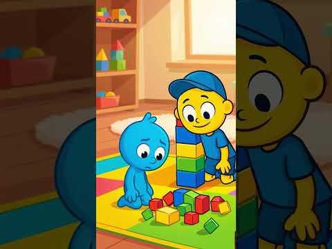 Bimo Builds Blocks 🧱😊 #bimo #cartoon #bimoonline