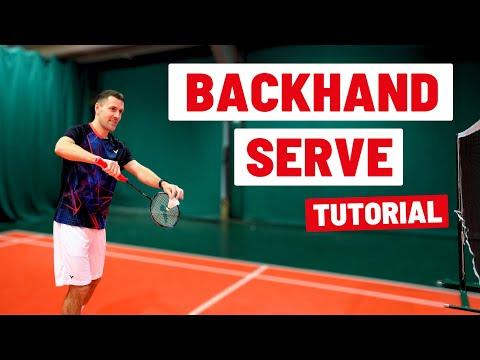How To Do A BACKHAND SERVE In Badminton - Step-By-Step Tutorial!