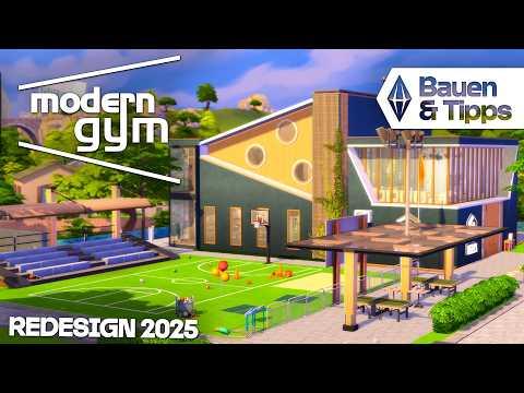 Modern Gym 💪🏋️‍♀️ Die Sims 4 ReDesign 2025 Let's Build mit Daniel SimFans