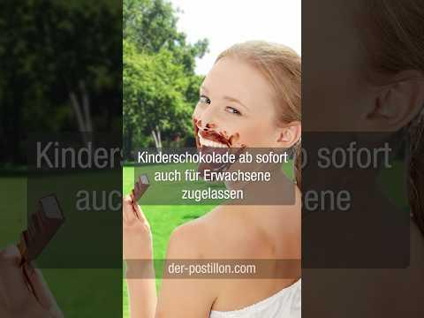Kinderschokolade ab sofort auch für Erwachsene zugelassen [Video]