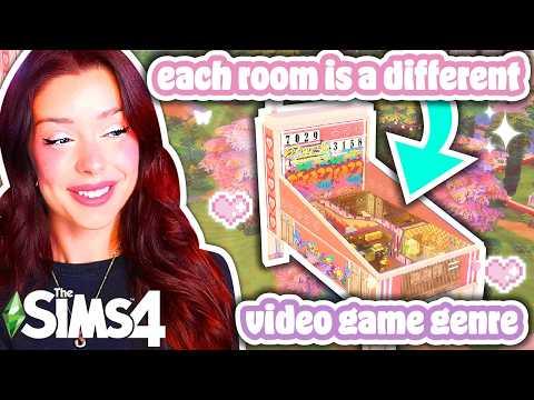 Building 4 Homes Inside a GIANT Pinball Machine in The Sims 4