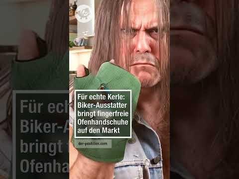 Für echte Kerle: Biker-Ausstatter bringt fingerfreie Ofenhandschuhe auf den Markt