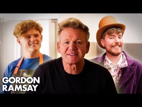 Cooking With YouTubers (Feat. MrBeast, Ryan Trahan & Uncle Roger) | Scrambled | Gordon Ramsay