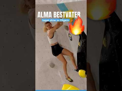 ALMA BESTVATER lässt dieses Zug unglaublich einfach aussehen 💪🏻 | BOULDER BUNDESLIGA #bouldering