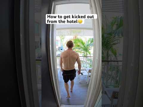 Got kicked out from the hotel 🥲