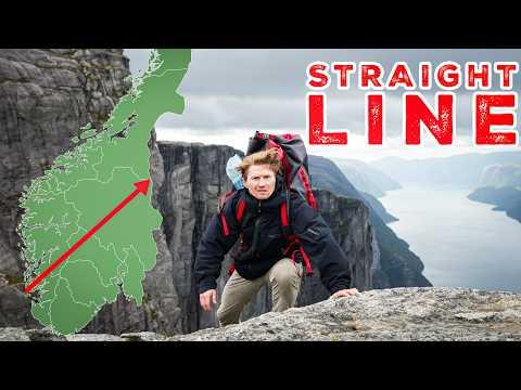I attempted to cross Norway in a straight line!