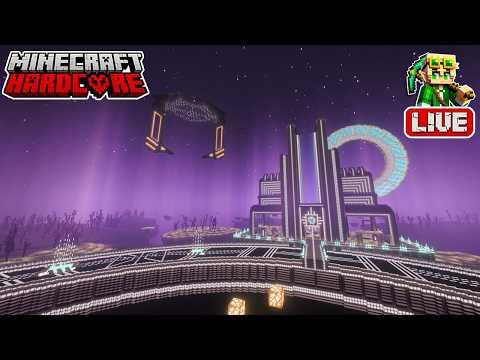 Powering an End City in my 55,700 Day Hardcore Minecraft World