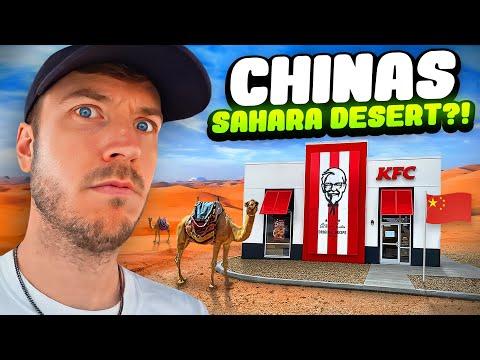 Discovering a Secret KFC Oasis in The Chinese Desert! - Why Are They Hiding This?!