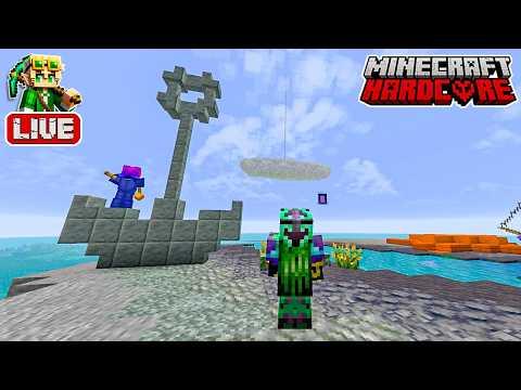 Building a Giant Cloud in my 57,700 Day Hardcore Minecraft World