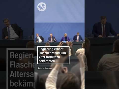 Regierung erhöht Flaschenpfand, um Altersarmut zu bekämpfen