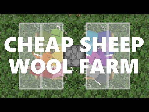 Minecraft Elegance: Cheap Sheep Wool Farm (Java 1.16.4-1.20)