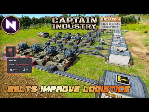 Trucks vs Belts; Using the correct Transport for Early Game | 02 | CAPTAIN OF INDUSTRY - Update 4