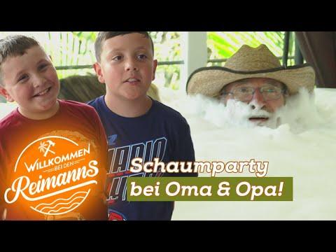 Family-Time und SCHAUMPARTY auf Konny Island! Ferien bei Oma und Opa Reimann