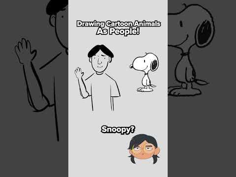 Drawing Cartoon Animals as People