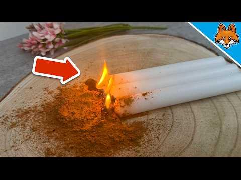 Kippe Zimt auf deine Kerzen und STAUNE WAS PASSIERT💥(Genialer Trick)🤯