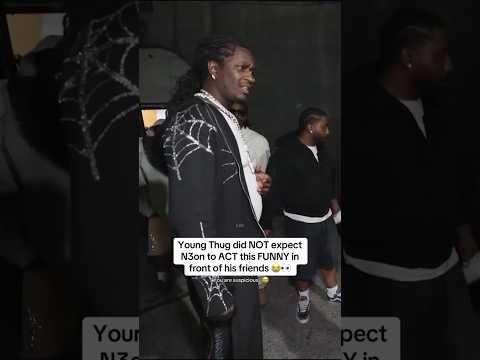 Young Thug did NOT expect N3on to ACT this FUNNY in front of his friends 😭👀 #youngthug #n3on