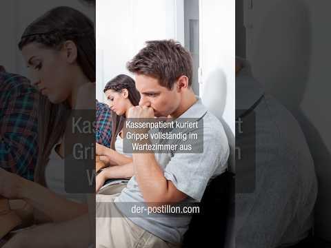 Kassenpatient kuriert Grippe vollständig im Wartezimmer aus